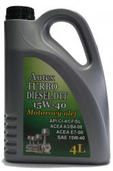 Motorov olej 15W-40 AUTEX Tir Diesel 4L