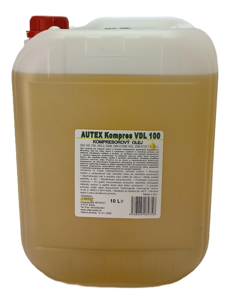 Kompresorový olej VDL 100 AUTEX 10L