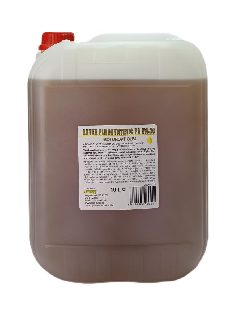 Motorový olej 5W-30 AUTEX PD 10L