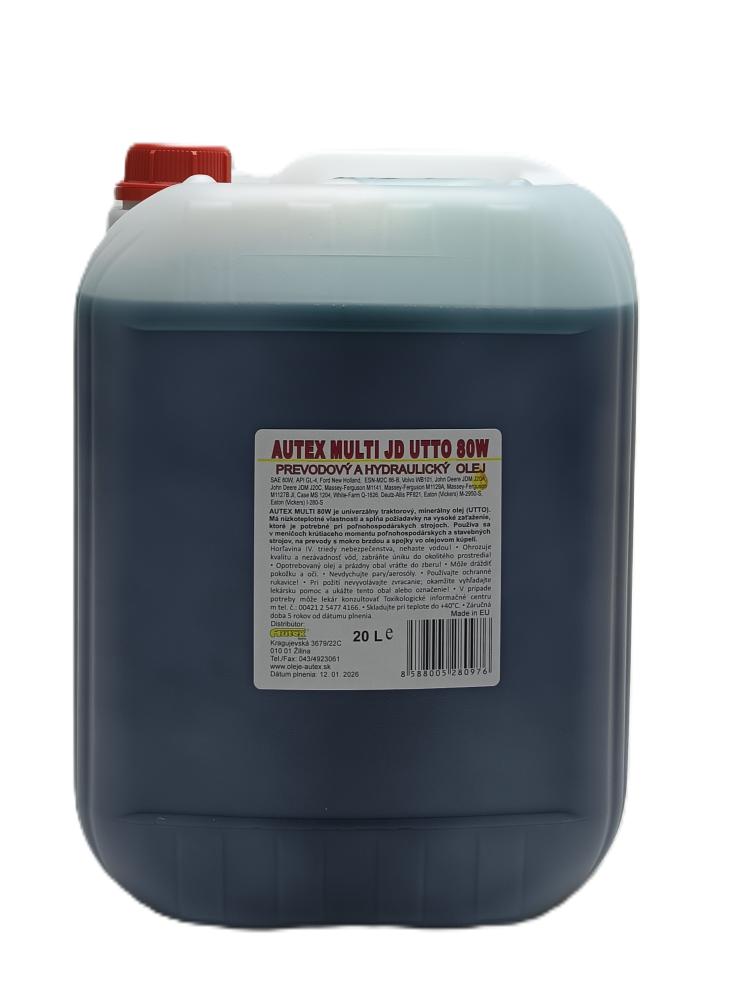 Viacúčelový olej UTTO 80W AUTEX Multi JD 20L